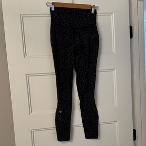 lululemon athletica Black Patterned Leggings